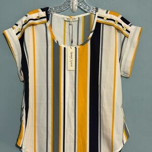 Speed Limit 98 Yellow and Black Tank Top